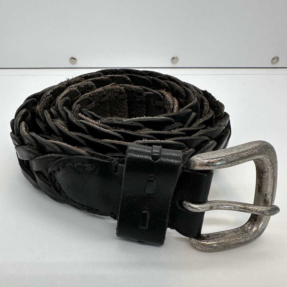 Kenneth Cole New York Leather Belt Black Size 36